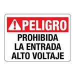 Peligro Prohibida La Entrada Alto Voltaje